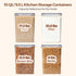 Set 2(9.5L/10Qt), Sets ComSaf Rice Container of Large Airtight Food Storage Containers with Lid and Rice Washer