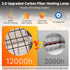 ATHCOHT 400W 60 12000H Bulb 2 Heat Lamp for Chickens Upgraded Large Chicken Coop Brooder Heater Carbon Fiber Waterproof