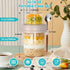 4 Pack 20 oz (16+4) Overnight Oats Containers with Lids and Spoons, Overnight Oats Jars, Glass Mason Jars with Dry
