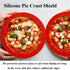 Adjustable Silicone Pie Crust Shields Baking Protectors Cover Ring Fits 8-11.4 Inch Pies Baking Pie Crust Shield Protector Cover for Edges (Red-1Pcs), LYRAIN-119 by Generic