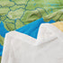 90" 90" Feelyou World Map Sherpa Blanket - Continental Europe Fleece Throw, Ocean Nautical Sea Adventure Plush