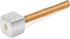 New Star Foodservice 36398 Wood Handle Aluminum Meat Tenderizer/Mallet, 13-Inch Overall