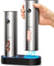 Salt and Pepper Grinder Set Electric,Rechargeable Salt and Pepper Shakers Stainless Steel