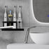 Electric Toothbrush Countertop Holder, Diatomaceous Earth Sink Organizer for Bathroom (Black)