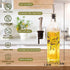Set Set BBQ,Olives,2 Pack 17 oz. TZSSP Olive Oil and Vinegar Dispenser Glass Dispenser Bottles Cooking Oil Cruets