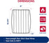 HIC Kitchen Rectangular Wire Roasting Rack, Nonstick