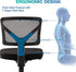 AFO Small Desk Chair, Armless with Ergonomic Lumbar Support, Adjustable Height, 360 Degree Swivel