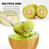Grapefruit Spoons, Serrated Edge Stainless Steel Fruit Knife, Dessert Spoons for Citrus, Lemon, Kiwi, Salads, Melon
