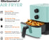 Elite Gourmet EAF-3218BL Personal 1.1Qt Compact Electric Hot Air Fryer, Oil-Less Healthy Cooker with Timer &
