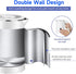 Small Electric Tea Kettle, 0.8L Stainless Steel Portable Mini Hot Water Boiler with Auto Shut-Off & Boil Dry