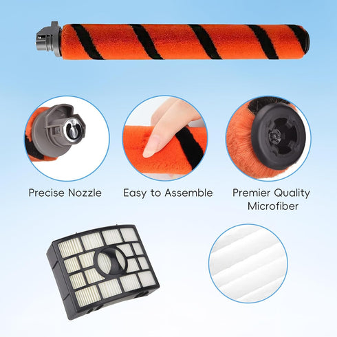 Replacement Brush Roll Filters for Shark Apex DuoClean AZ1000, AZ1002, AZ1003BRN, Part # 1173FT950