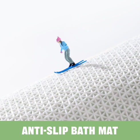TRUEDAYS Sage Green Flower Shaped Bath Rug - Non-Slip Water Absorbent Bathroom Mat, Machine Washable