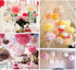 Gavoyeat 18 pcs Paper Pom Poms Color Tissue Flowers for Birthday Celebration Wedding Party Halloween Christmas