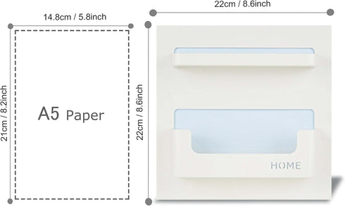 Bedside Shelf Accessories Organizer - Wall Mount Self Stick On for Glasses, Remote, Earphone, Cell Phone Charger,