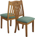 Stretch Jacquard Chair Seat Covers Set of 4, Removable Washable Anti-Dust Dining Chair Covers in Dark Green