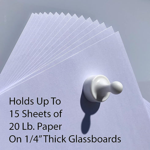 GLASSBOARD STUDIO Powerful Neodymium Magnets, Pawn-Shaped Heavy Duty Fridge and Whiteboard Magnet for Office Kitchen