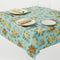 Sana Enterprises Tablecloth, Blue Floral, 60" x 118” Rectangle, Polyester Fabric, Stain and Wrinkle Resistant for