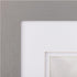 Gallery Solutions 8"x8" Flat Grey Wall Frame with Double White Mat for 5"x5" Photos