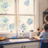 GORGECRAFT 6x7 Inch Leaf Window Clings, Static Rainbow Window Stickers, Anti-Collision Glass Decals for Decor