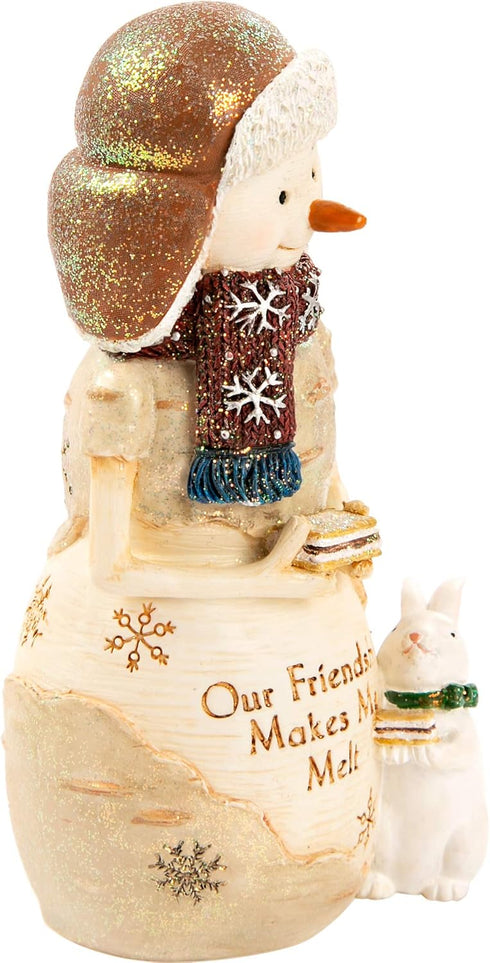 Pavilion Gift Company Our Friendship Makes Me Melt - 5 Inch Collectible Snowman Figurine