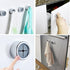 6pcs Push Hooks for Towel | Self-Adhesive Kitchen Towel Holder | Round Wall & Door Mounted Hooks for Bathroom Home