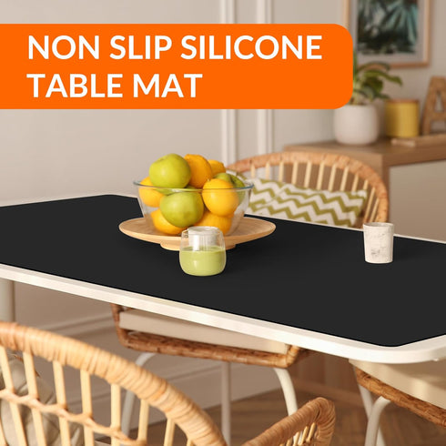 Counter, Countertop Silicone Mat for Non-slip Protector, Silicon Coffee Table Mat, Strain Resistant & Heat Resistant