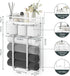 Towel Racks for Bathroom, Floating Shelves with Towel Rack and Paper Holder, Over Toilet Storage Basket, White