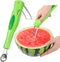 Premium 3 in 1 Watermelon Cutter Slicer Tool - Foldable Stainless Steel Fruit Cutter for Kitchen Gadgets