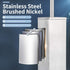Stainless Steel Toilet Bowl Brush and Holder for Bathroom Storage, Deep Cleaning Covered Brush Cleaner