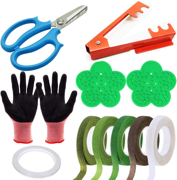 Woohome 11 PCS Garden Pruning Shears Kit, Includes Rose Stripper, Tree Pruner, Floral Gloves, and Tape