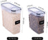 FOOYOO Set 6 Containers(4 4L+2 2.5L), 16 Cereal Containers Storage - Piece Airtight Large Dry Cereal Storage * * BPA