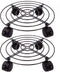 KINJOEK 2 Packs 10.6 In Metal Plant Stand with Wheels, Load Max