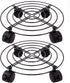 KINJOEK 2 Packs 10.6 In Metal Plant Stand with Wheels, Load Max