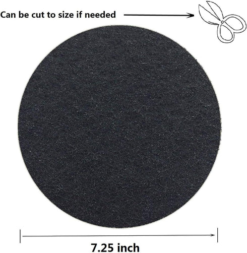 ddLUCK 6 Pack Kitchen Compost Bin Filter - Round Activated Carbon Filters for Odor Removal, 1cm Thickness