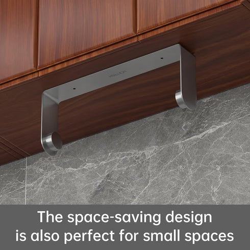 SUS304 2 Pack Mbillion Kitchen Paper Towel Holder Under Cabinet Wall Mount and Self-Adhesive Paper Towel Rack Premium