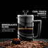 Ovente French Press Coffee Maker, 20 Ounce, Borosilicate Glass with 4 Filter Stainless-Steel System, BPA-Free