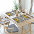 Sweet Honey Bee Placemats Set of 6, Washable Heat-Proof Table Mats for Kitchen Dinner Banquet, Summer Bee Yellow Truck