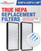 LifeSupplyUSA True HEPA Filter Replacement - Compatible with Hunter 30836, 30841, 30847, 30848, 30876 (2-Pack)
