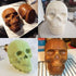 JETKONG Extra Large Silicone Skull Cake Mold, Haunted Skull Baking Cake Pan for Halloween and Birthday Party