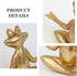 3.7In Set 3 Suoedd Gold Frog Figurines Yoga Decor of Frog Yoga Statues for Modern Living Room Desk Table Home Office