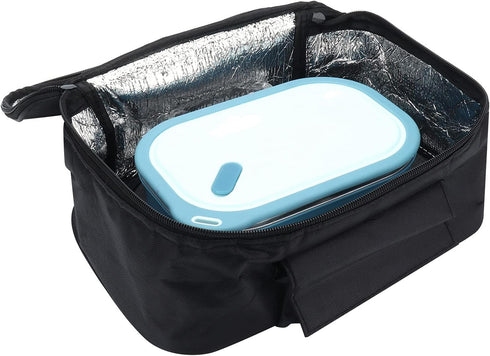 Portable Car Microwave, 12V 90W Electric Oven Food Warmer for Fast Heating, Ideal for Reheating & Cooking Food on