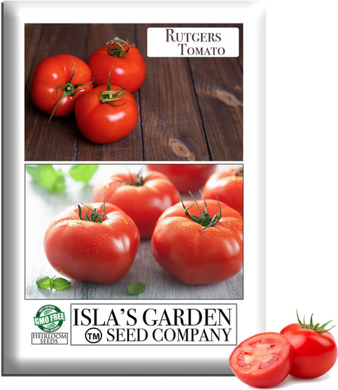 Rutgers Tomato Seeds (Solanum lycopersicum) 100+ Non GMO & Heirloom Seeds, Balanced