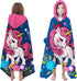 Unicorn Bath Towel for Girls Hooded Beach Towels for Kids Ages 4-8,Kids
