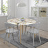 Yookeer Elastic Round Fitted Tablecloth, Bird Design, Stretchable Polyester Fabric for 40"-44" Table Cover