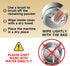 MELVTATA 350g 1500W Grain Grinder Electric Spice Grinder High-Speed Stainless Steel Flour Mill Suitable