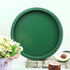 Counter, Hrastany Green Round Wood Decorative Ottoman Tray for Coffee Table Kitchen Living Room, Handcrafted Green