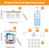 3+2 Pack FEXIA Laundry Pods Containers and Dryer Sheet Holder with Laundry Detergent Dispenser Laundry Room