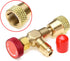 R410A Refrigerant Charging Valve 1/4'' - 5/16'' Copper Flow Control Valves for Charging Hose Can Opener