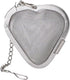 HIC Heart Shaped Loose Tea Leaf Strainer and Herbal Infuser: 18/8 Stainless Steel, 2.5-Inch Mesh Tea Ball