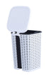 Superio Wicker Trash Can, 3.1 Gallons, White